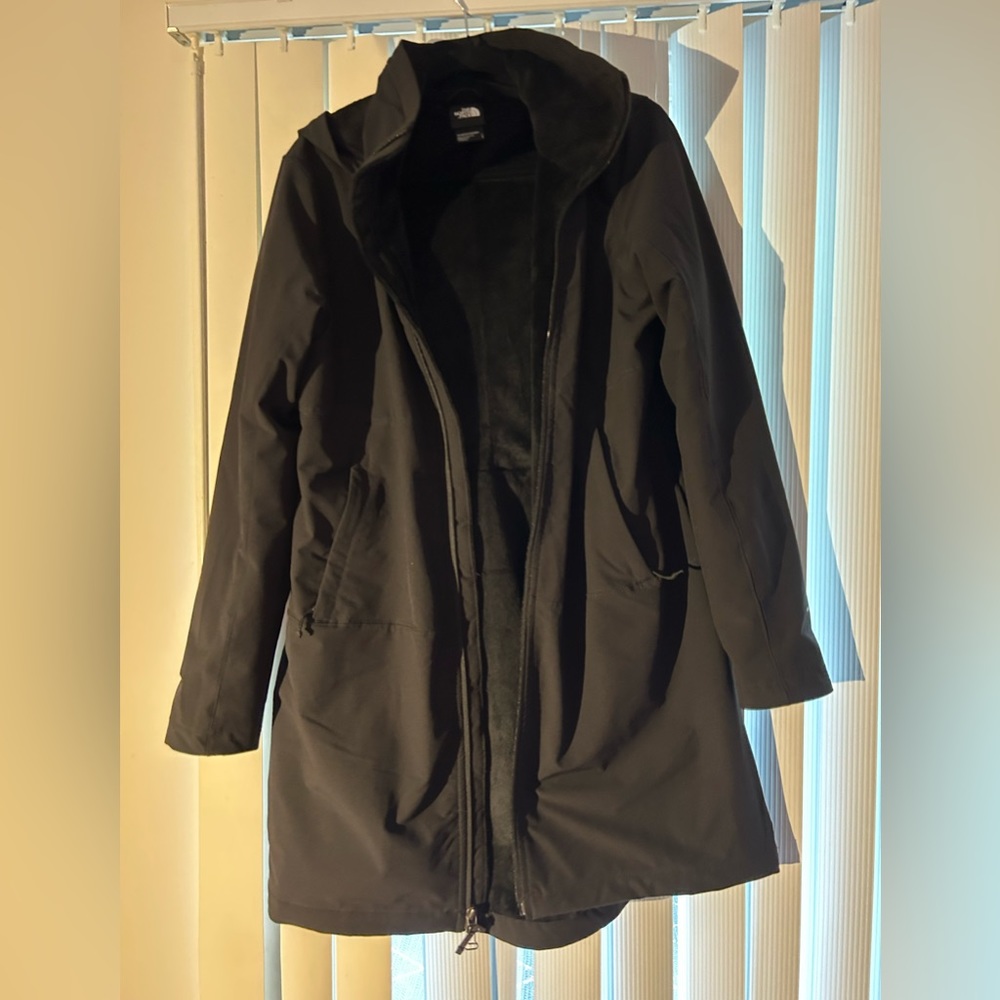THE NORTH FACE SHELBE RASHEL FLEECE HOODED PARKA